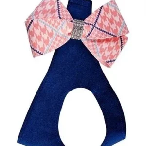 Susan Lanci Peaches N Cream Glen Houndstooth Nouveau Bow Step In Harness