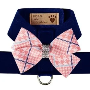 Susan Lanci Peaches N Cream Glen Houndstooth Nouveau Bow Tinkie Harness