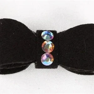 Susan Lanci Plain Collection Crystal Hair Bows - Many Colors