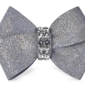 Susan Lanci Platinum Glitzerati Nouveau Bow Hair Bow