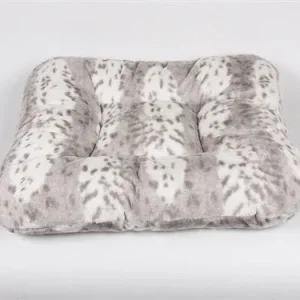 Susan Lanci Platinum Snow Leopard Bed - Square