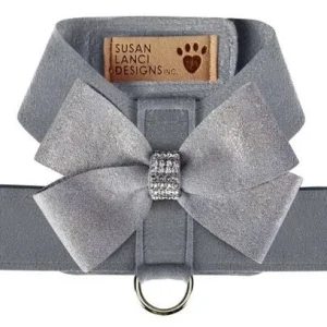Susan Lanci Platinum Tinkie Harness with Platinum Glitzerati Nouveau Bow