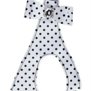 Susan Lanci Polka Dot Big Bow Step In Harness