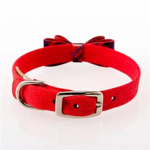 Susan Lanci Scotty Collar Chestnut Plaid - Red Pepper - Image 2