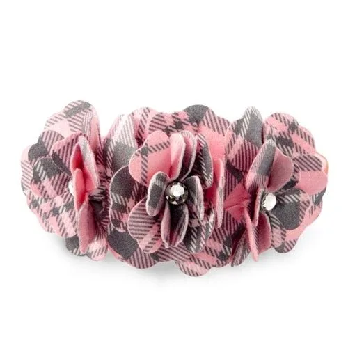 Susan Lanci Scotty Collar Puppy Pink Plaid