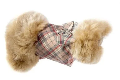 Susan Lanci Scotty Doe Plaid Fur Coat - Image 2