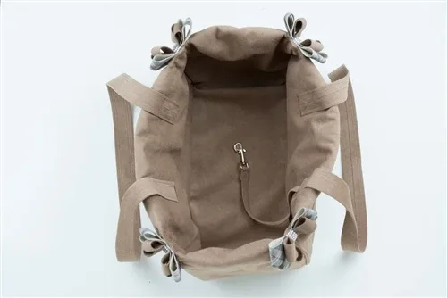 Susan Lanci Scotty Doe Plaid Luxury Carrier - Fawn - Image 2