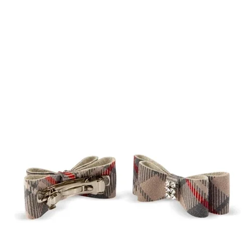 Susan Lanci Scotty Giltmore Hair Bow - Doe Plaid - Image 2