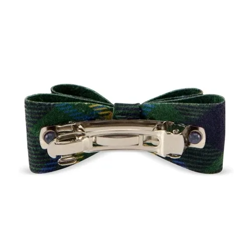 Susan Lanci Scotty Giltmore Hair Bow - Forrest Plaid - Image 2