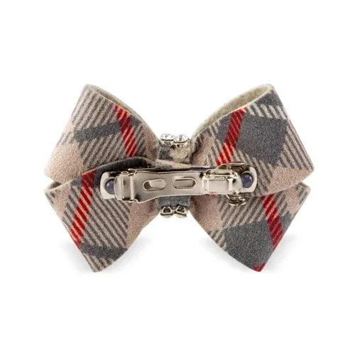 Susan Lanci Scotty Nouveau Hair Bow - Doe Plaid - Image 2