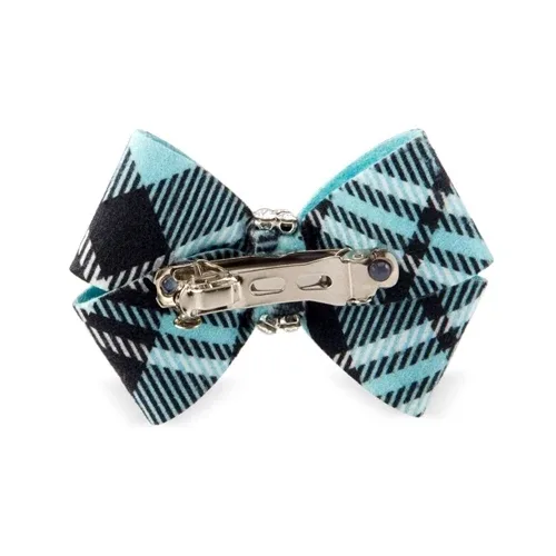 Susan Lanci Scotty Nouveau Hair Bow - Tiffi Plaid - Image 2