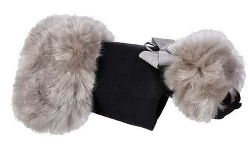 Susan Lanci Soft Silver Fox Coat with Platinum Glitzerati Nouveau Bow - Image 2