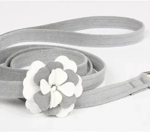 Susan Lanci Special Occasion Collection Ultrasuede Dog Leashes - Platinum or Puppy Pink