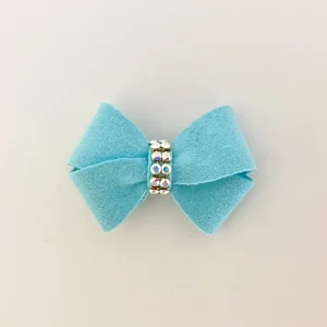 Susan Lanci Tiffi Blue AB Crystal Hair bow