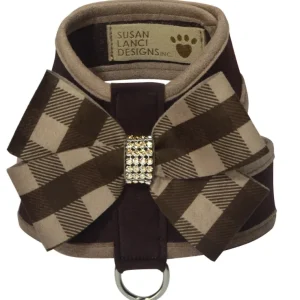 Susan Lanci Tinkie Harness with Fawn Gingham Bow