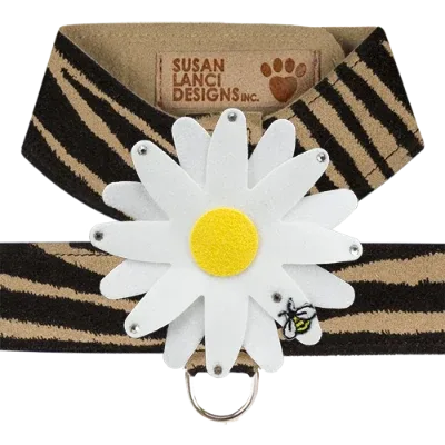 Susan Lanci Tinkie Large Daisy Tinkie Ultrasuede Harness Jungle Print Collection - Image 2