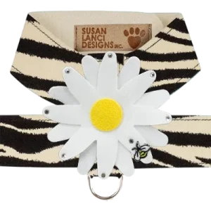 Susan Lanci Tinkie Large Daisy Tinkie Ultrasuede Harness Jungle Print Collection