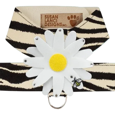 Susan Lanci Tinkie Large Daisy Tinkie Ultrasuede Harness Jungle Print Collection