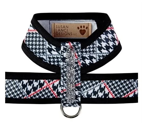 Susan Lanci Two Tone Classic Glen Houndtooth Crystal Rocks Tinkie Harness