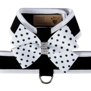 Susan Lanci Two Tone Polka Dot Nouveau Bow Tinkie Harness