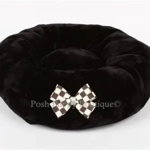 Susan Lanci Windsor Check Collection Bed - Black Spa - Windsor Check Nouveau Bow
