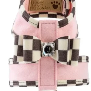 Susan Lanci Windsor Check Trim Two Tone Tinkie Harness in Many Colors