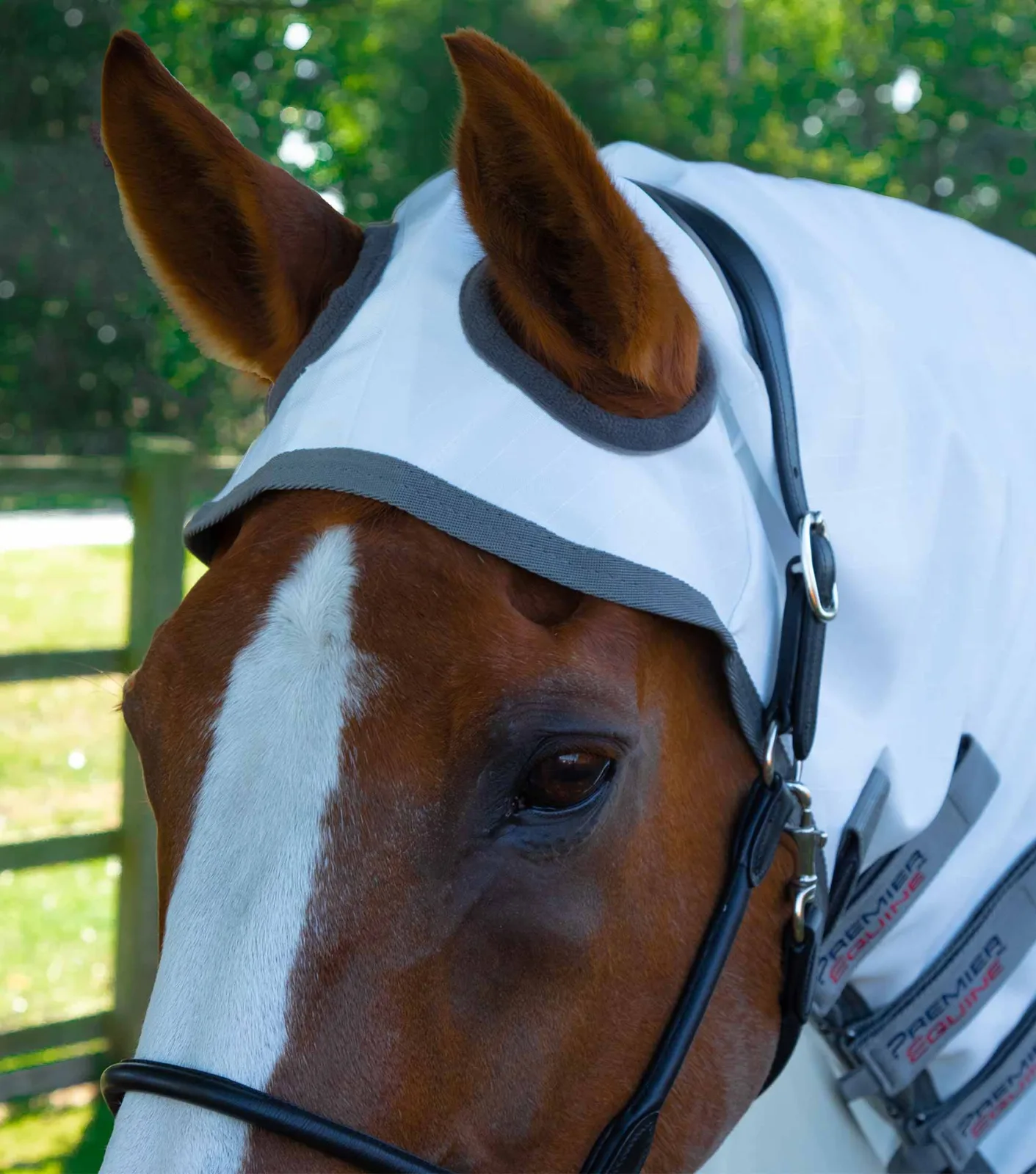 Sweet Itch Buster Fly Rug with Belly Flap White - Image 2