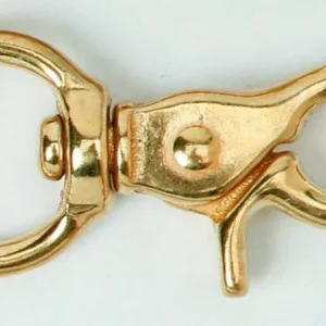 Swivel Flat Eye Trigger Snap 3/4 Brass