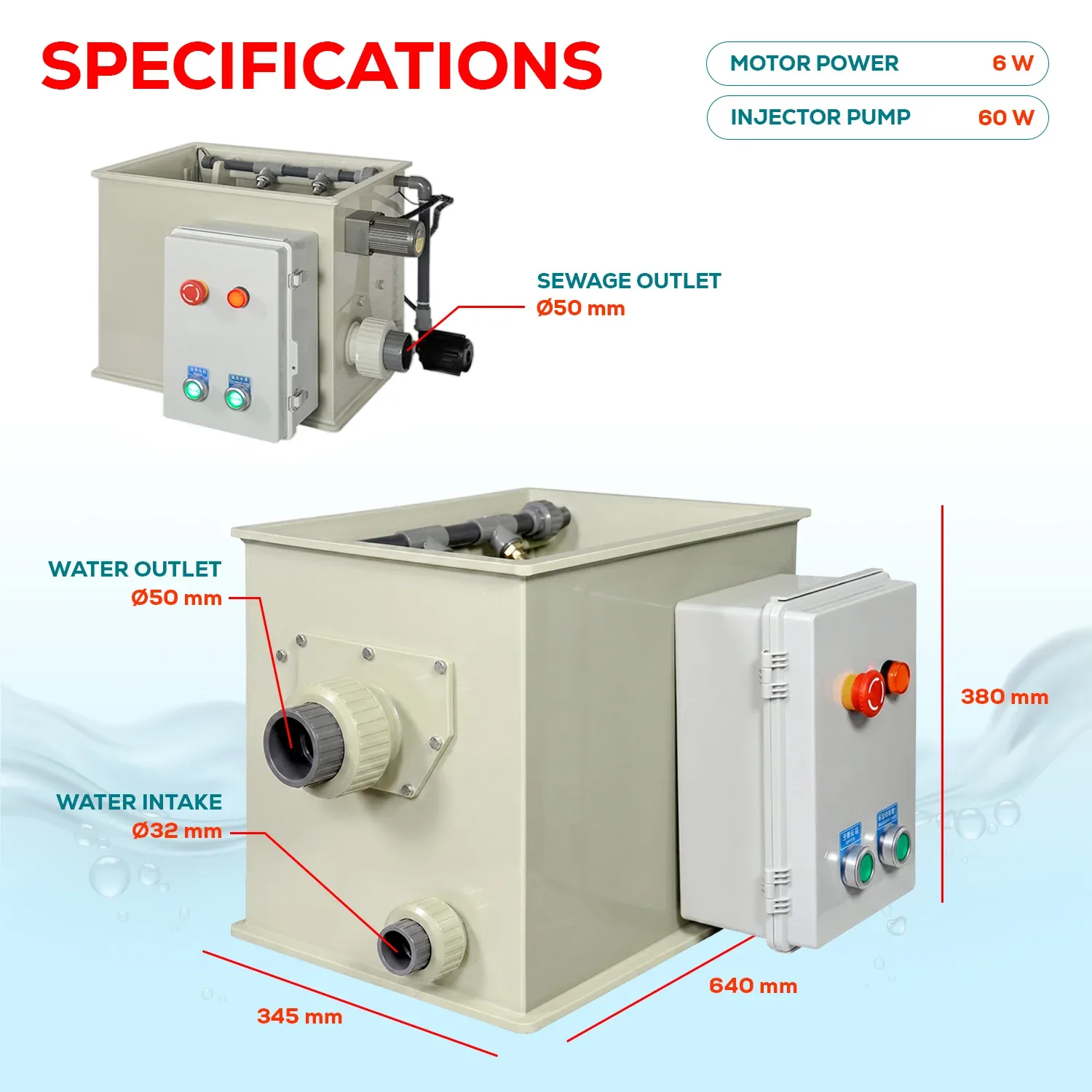 T3 Automatic Rotary Drum Pond Filter | 807 GPH / 719-Gallon (3-Ton) Capacity | Self-Cleaning Backwash, Biochemical Filtration – Compact Koi Pond & Aquaculture Freshwater Filter System - Image 2