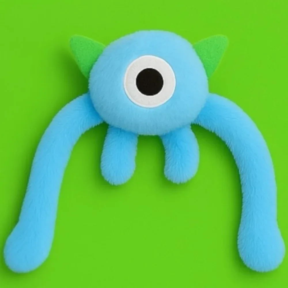 Talking Dog Club Bouncing Monster Tug Toy for Dogs (Blue)