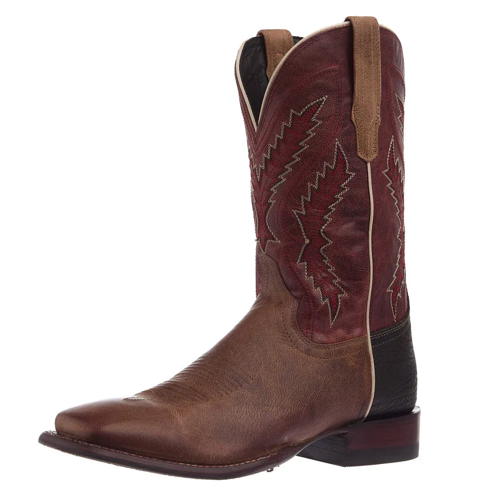 Tecovas Men's Doc Oat Goat Vamp 12in Red Top