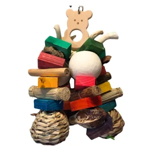 Teddy Bear Natural Bird Toy