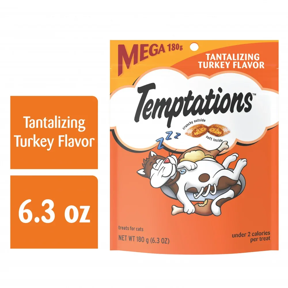Temptations Classic Crunchy & Soft Tantalizing Turkey Flavor Cat Treats - Image 2
