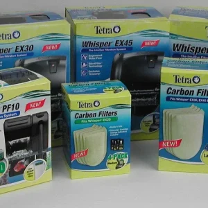 Tetra Carbon Filter Replacement Cartridges for Whisper EX Series Filters 4pk LG