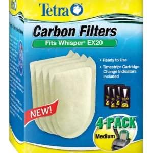 Tetra Carbon Filter Replacement Cartridges for Whisper EX Series Filters 4pk MD