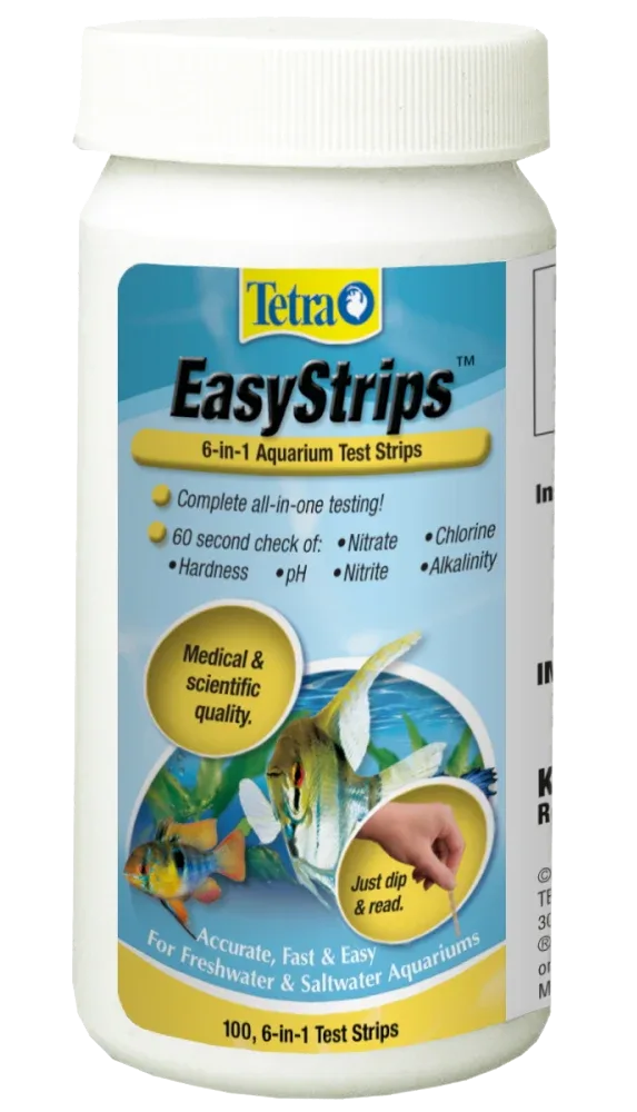 Tetra EasyStrips 6-in-1 Aquarium Test Strip 100 Pack