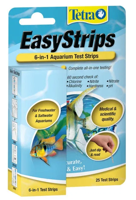 Tetra EasyStrips 6-in-1 Aquarium Test Strip 25 Pack - Image 2