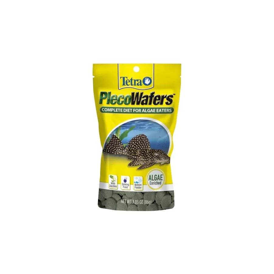 Tetra PlecoWafers Vegetable Diet Fish Food 1ea/3.03 oz