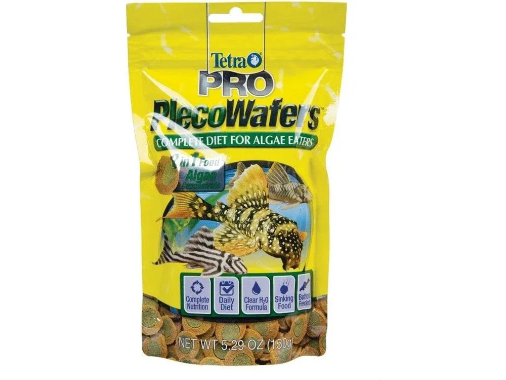 Tetra PRO PlecoWafers Vegetable Diet Fish Food 1ea/5.29 oz - Image 2