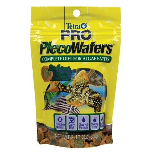 Tetra PRO PlecoWafers Vegetable Diet Fish Food 2.12 oz - Image 2