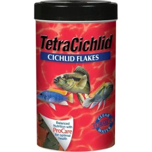 Tetra TetraCichlid Flakes Fish Food 1ea/2.82 oz