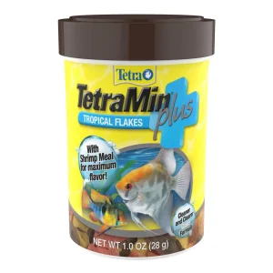 Tetra TetraMin Plus Tropical Flakes Fish Food 1 oz