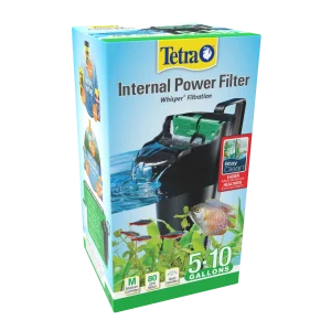 Tetra Whisper 10i Internal Power Filter with Bio-Scrubber Black