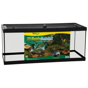 TetraFauna ReptoHabitat Reptile Tank Black, Clear 30 in x 12 in 20 gal SD-3