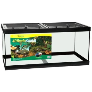 TetraFauna ReptoHabitat Reptile Tank Black, Clear 36 in x 18 in 40 gal SD-3