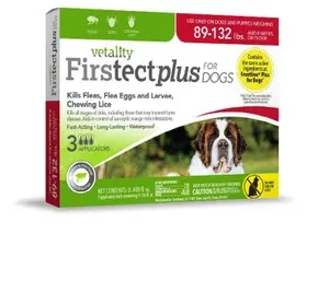 Tevra Brands Llc-Vetality Firstect Plus For Dogs 89-132lbs 3pk Burgundy