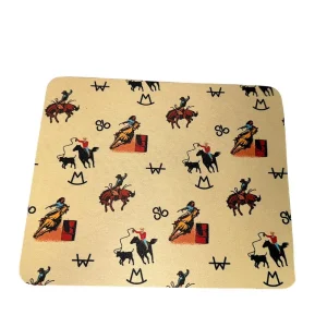 The Front Porch Label Vintage Cowboy Mouse Pad