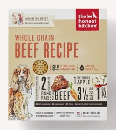 The Honest Kitchen Dehydrated Beef Formula Dog Food (Verve)