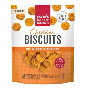 The Honest Kitchen Dog Cheddar Biscuits Made With Real Cheddar Cheese, 3.5 oz Pouch