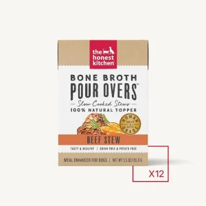 The Honest Kitchen Dog Pour Bone Broth Beef, 5.5 oz 12 ct